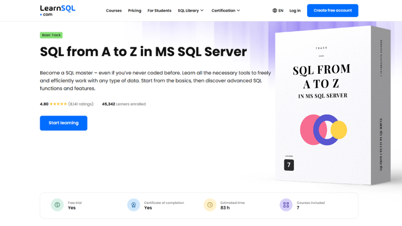 SQL From A to Z in MS SQL Server track