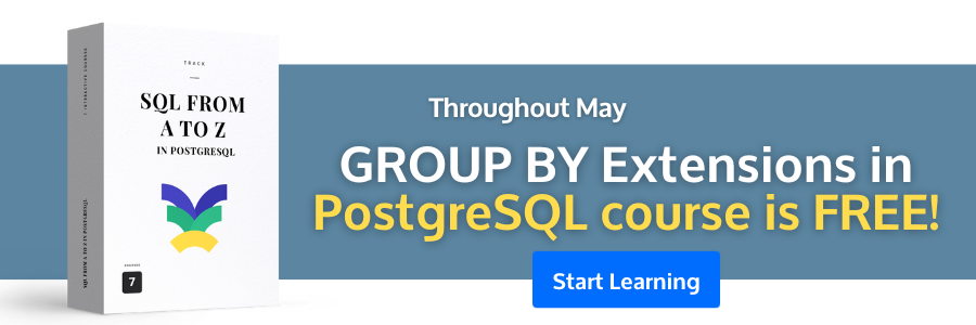 GROUP BY Extensions in PostgreSQL