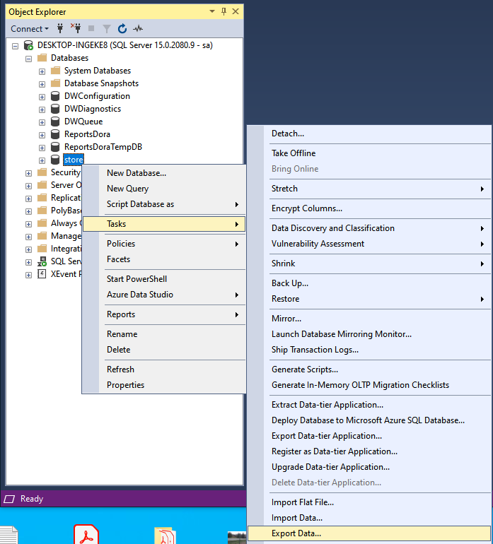 How To Export Results To Excel From Sql