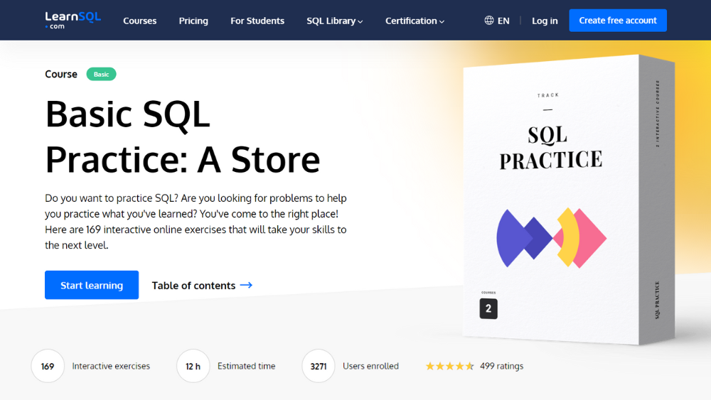 Basic SQL Practice: A Store