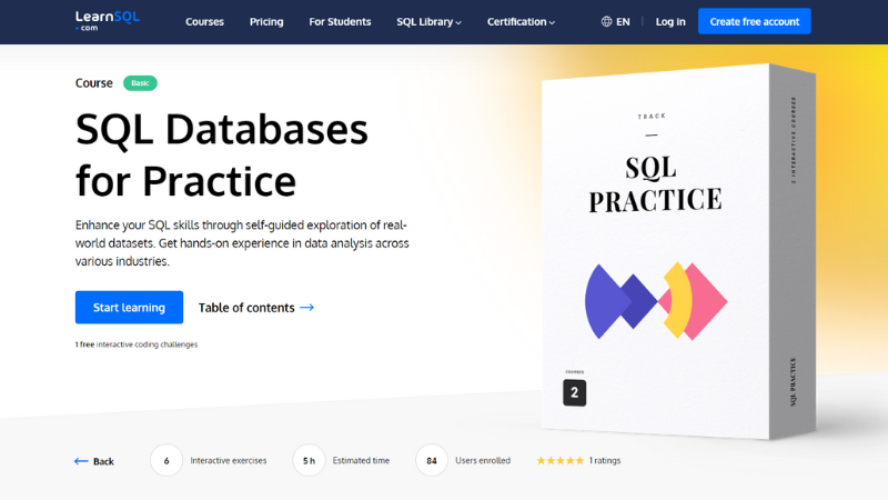 Have Fun With Self-Guided Practice Databases