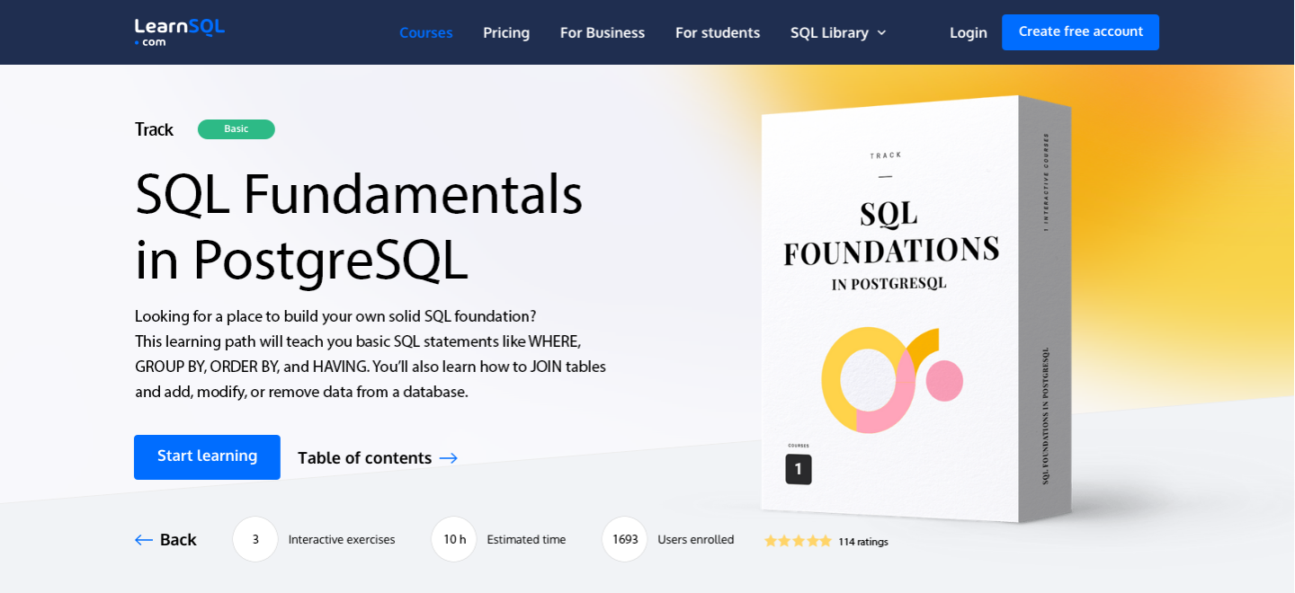 SQL Fundamentals in PostgreSQL