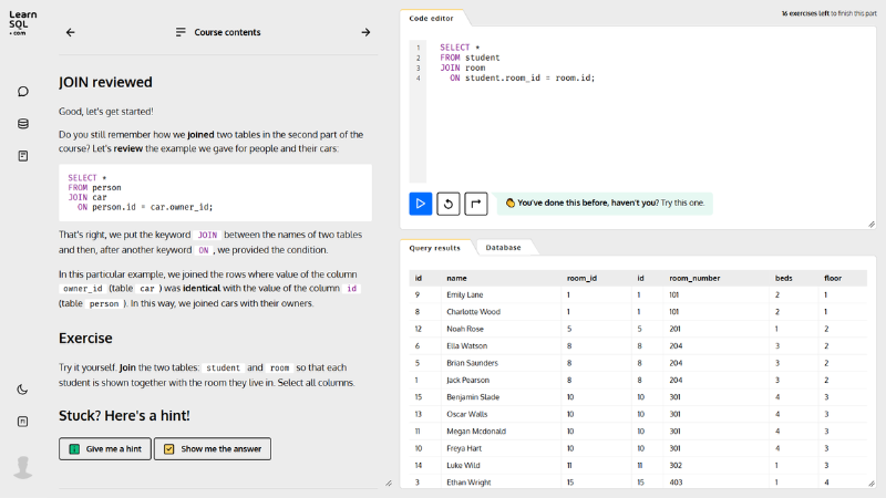 transition from excel to sql